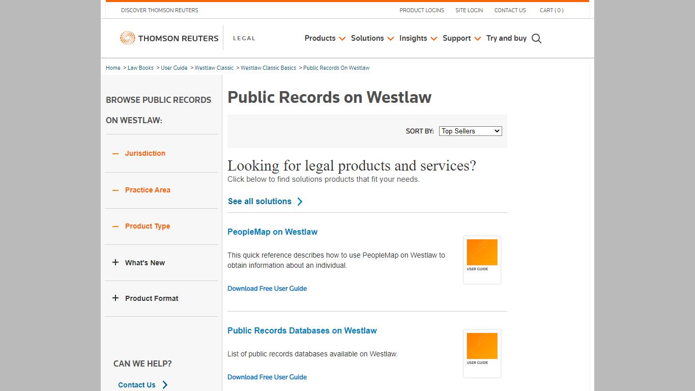 Public Records on Westlaw | Legal Solutions - Thomson Reuters
